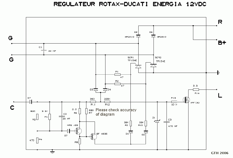 Circuit électrique d'un Avion ou d'un ULM - Rotax 912